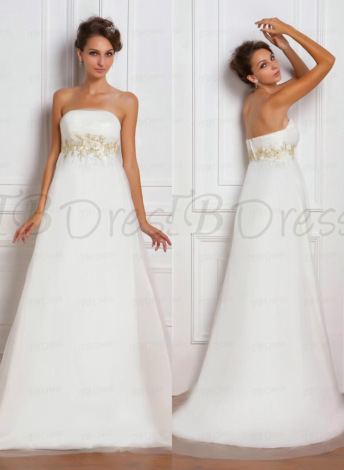 Wedding maternity dresses The Maternity Wedding dress can be custom made to neatly fit your unique shape and provide the ultimate support for your baby bearing body. This type of dress is made to be comfy so that the bride and mother to be will remain at ease at the entire day of the wedding.